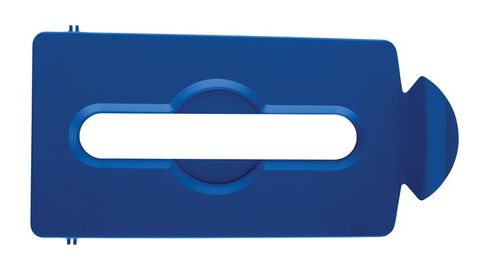 Slim Jim Recycling Station Paper Slot Lid - Blue
