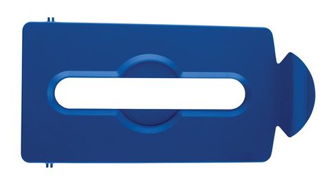 Slim Jim Recycling Station Paper Slot Lid Blue
