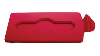 Slim Jim Recycling Station Closed Lid Red