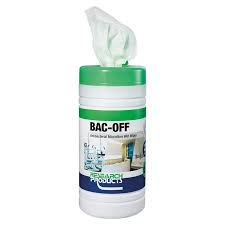 Oates Bac-Off Antibacterial Microfibre Wet Wipes Tub Of 100