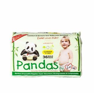 Pandas Retail Large Bamboo Disposble Nappies 9-14kg 4x16 Pkts