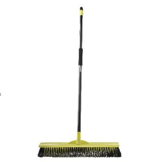Broom Tradesman Medium Stiff 600mm 25mm Powder Coated Handle
