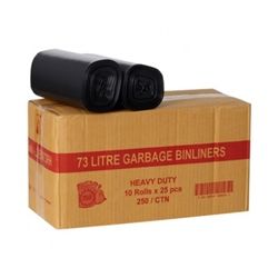 Garbage Bag 73Lt Heavy Duty Flat Pkt 25