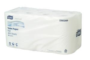 Tork Soft Conventional Toilet Roll Unwrapped Ctn 48 400 Sh