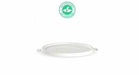 Biopak PLA Bowl Lid 800 - 1180ML  24-40 oz Slv 50