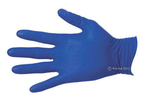 Glove NiteSafe Nitrile Blue Examination P/Free Medium Pkt 100