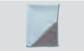 Interclean Bella Window Microfibre Cloth with Scrub Corner Blue 40x60cm Pkt10