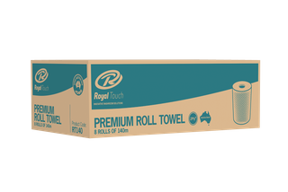 Roll Towel Premium Royal Touch Ctn 8 x140m