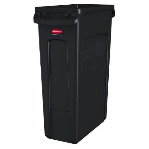 Rubbermaid Slim Jim Vented 87L Black