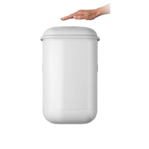 Pod Petite Sanitary Waste Bin White Complete with Sensor Box