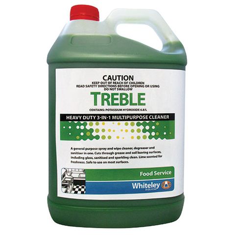 Treble Heavy Duty Spray and Wipe Degreaser & Sanitiser 5Lt