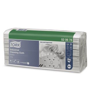 Tork Industrial Cleaning Cloth Grey Folded W4  Ctn 600