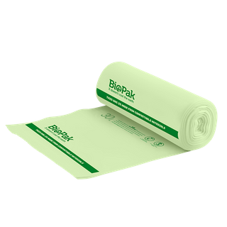 Biopak Compostable Bin Liner 50L Green Slv 30