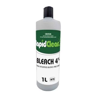 RapidClean Bleach 4% Bottle Only 1L (Empty) - No Cap