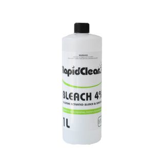RapidClean Bleach 4% Bottle Only 1L Empty  Cap Not Included