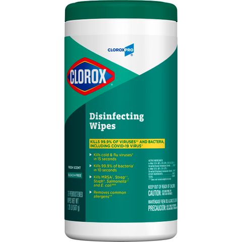 Clorox Disinfecting Wipes Fresh Scent 75 per Tub