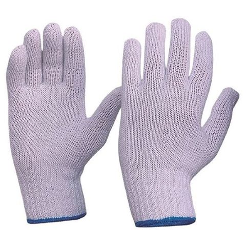 Glove Cotton Knitted Poly Mens