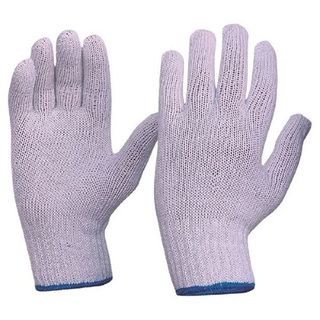 Glove Cotton Knitted Poly Large