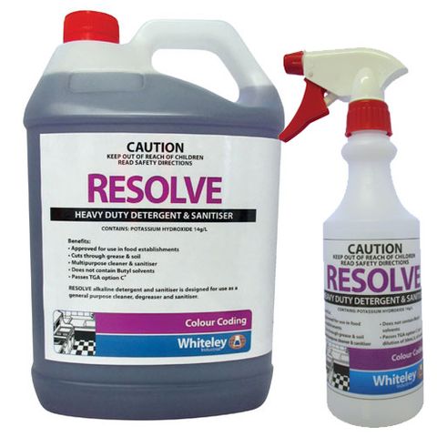 Resolve Heavy Duty Detergent & Sanitiser 5L