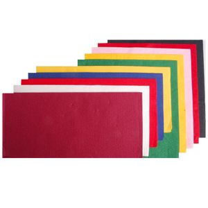 Quilted Dinner Napkin Qtr Fold Burgundy Pkt 100