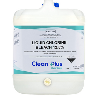 Clean Plus Liquid Chlorine Bleach 12.5% 20L