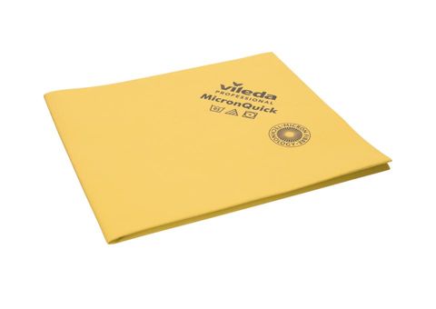 Vileda MicronQuick Wipe 40x38cm Pkt 5 Yellow