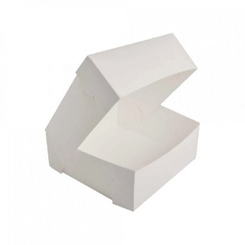 Cake Box 10x10x4 Milkboard  Pkt 100