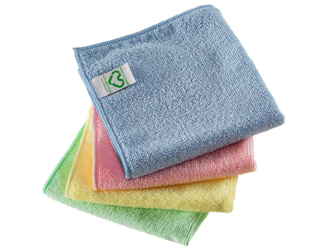 Microlife Recycled Microfibre Cleaning Cloth Blue Pkt 5