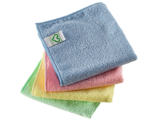 Microlife Recycled Microfibre Cleaning Cloth Blue Pkt 5