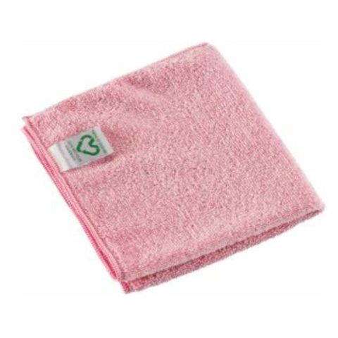 Microlife Recycled Microfibre Cleaning Cloth Red Pkt 5