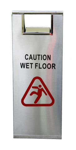 Edco Stainless Steel Wet Floor Sign