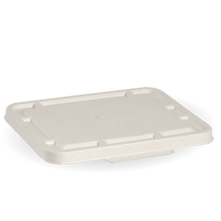 Biopak 2 & 3-Compartment White Takeaway Base Lid Slv125