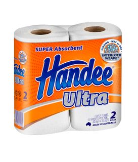 Handee Ultra Kitchen Towel 2 Ply 60 Sheets 12 Rolls Per Ctn
