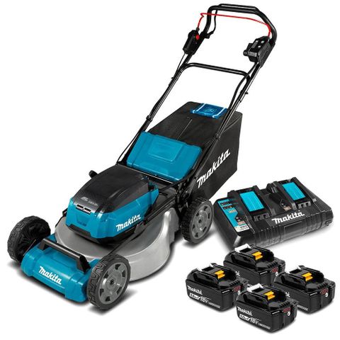 Makita Self-Propelled Battery Lawn Mower 534mm (KIT) with Side Throw