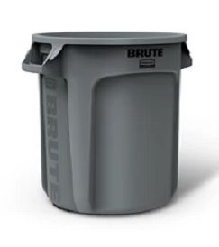 Rubbermaid Brute Vented Waste Comtainer 38L Grey