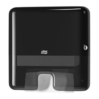 Tork Xpress Multifold Mini Hand Towel Dispenser Elevation Black H2
