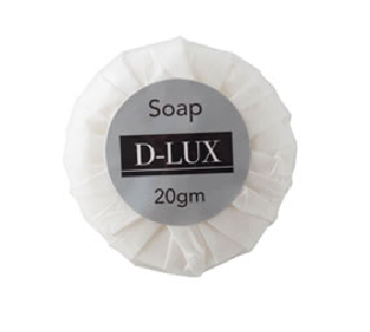 D-Lux Bath Soap Pleat Wrap 20gm Carton 500