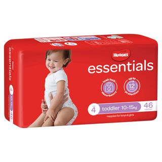 Huggies Essential Nappies Toddler 10-15 kg Ctn 184