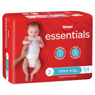 Huggies Essential Nappies Infant 4-8 kg  Ctn 216