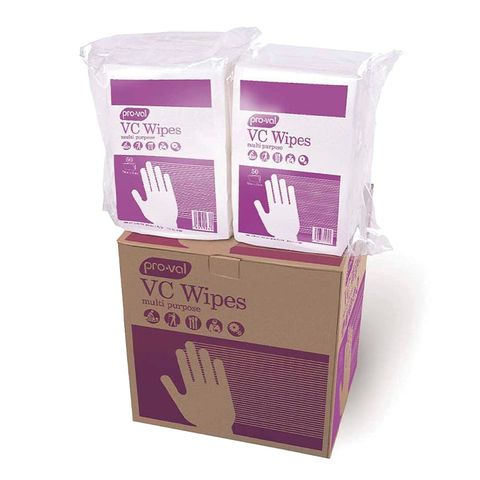 Pro-Val VC Multi Purpose Wipes Ctn 600