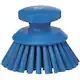 Vikan Round Hand Scrub Brush Polyester/Stainless Steel Bristles Blue