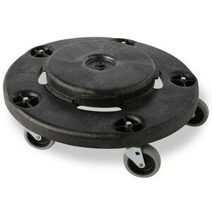 Rubbermaid Round Brute Bin Dolly Black