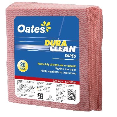 Wipe DuracCean Red HD Pkt 20