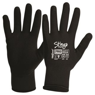 Stinga Black PVC Foam on Nylon Liner Synthetic Gloves Size 11 (Pair)