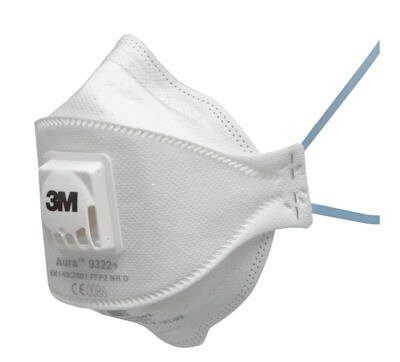 P2 Aura Flat Fold Particulate Respirator with Valve Ctn120