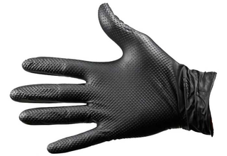 Pro Val Blax Heavy Duty Nitrile Glove Black Large Pkt 50