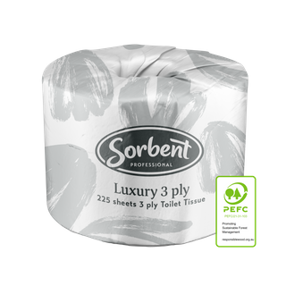 Sorbent Professional Luxury Toilet Tissue 3 Ply 225 Sheets Ctn 48