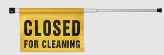 Closed For Cleaning Spring Loaded Sign JA-004