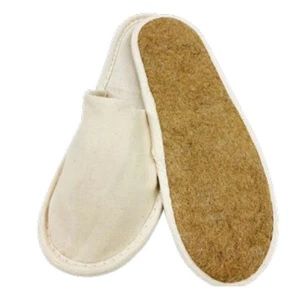 Swisstrade Slipper Closed Toe with Double Flax Sole Ctn 100