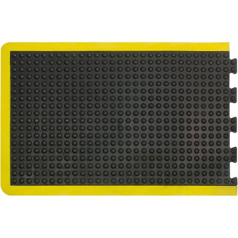 Bubble Mat End 900 x 1200mm Yellow Border